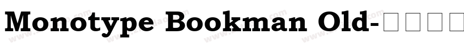 Monotype Bookman Old字体转换